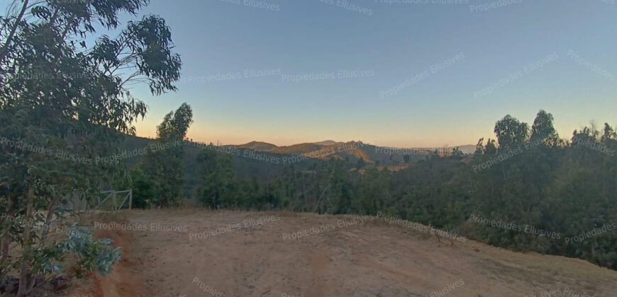 Se vende parcela de 5.000 m² con casa de 100 m² en el sector de Cajón de Lebu, cercana a Fuerte Aguayo, Viña del Mar.