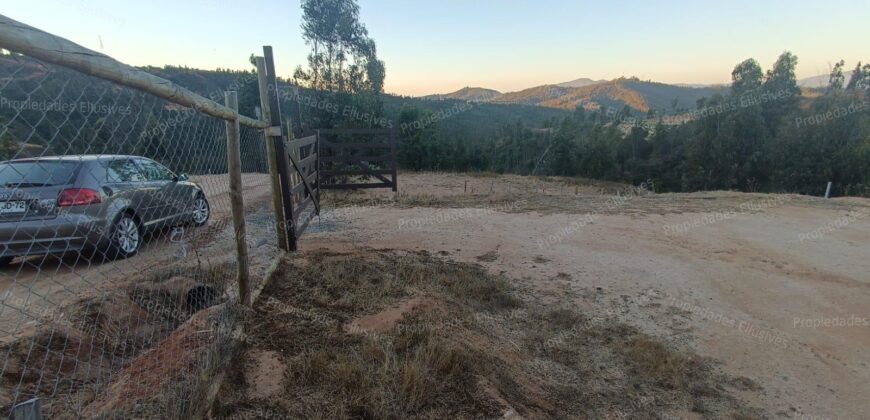 Se vende parcela de 5.000 m² con casa de 100 m² en el sector de Cajón de Lebu, cercana a Fuerte Aguayo, Viña del Mar.