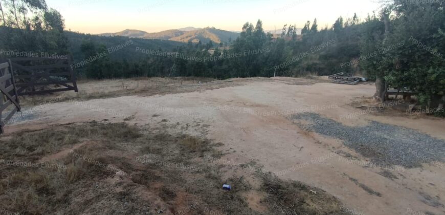 Se vende parcela de 5.000 m² con casa de 100 m² en el sector de Cajón de Lebu, cercana a Fuerte Aguayo, Viña del Mar.