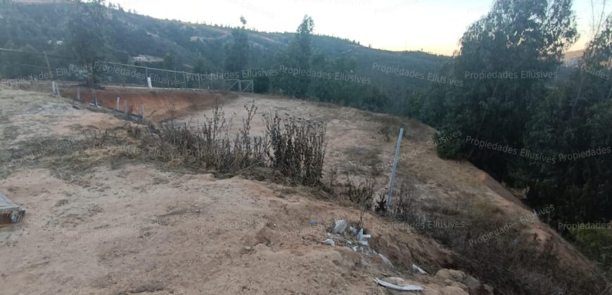 Se vende parcela de 5.000 m² con casa de 100 m² en el sector de Cajón de Lebu, cercana a Fuerte Aguayo, Viña del Mar.