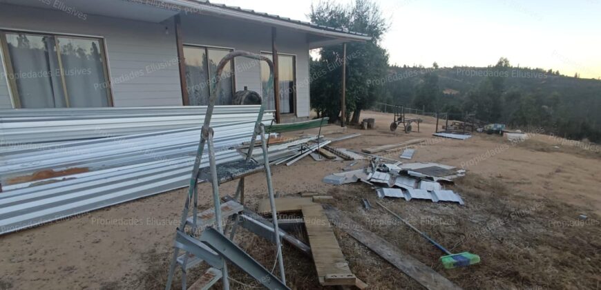 Se vende parcela de 5.000 m² con casa de 100 m² en el sector de Cajón de Lebu, cercana a Fuerte Aguayo, Viña del Mar.