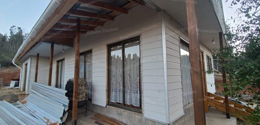 Se vende parcela de 5.000 m² con casa de 100 m² en el sector de Cajón de Lebu, cercana a Fuerte Aguayo, Viña del Mar.