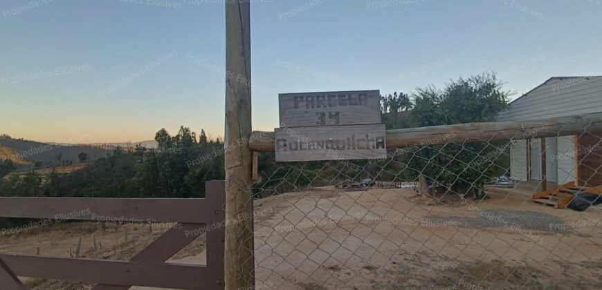 Se vende parcela de 5.000 m² con casa de 100 m² en el sector de Cajón de Lebu, cercana a Fuerte Aguayo, Viña del Mar.