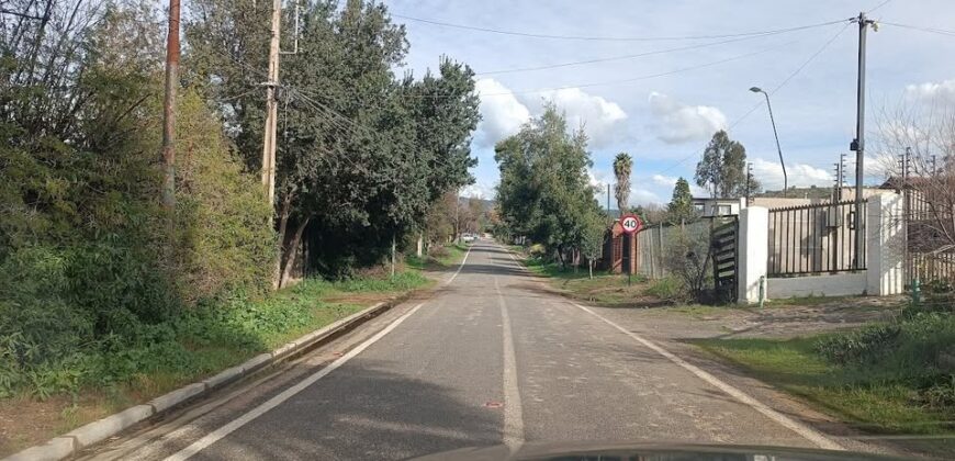 Venta Terreno Plano de 627 m² Quebrada Escobares  en Villa Alemana – Urbanización Completa