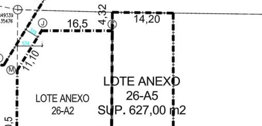 Venta Terreno Plano de 627 m² Quebrada Escobares  en Villa Alemana – Urbanización Completa